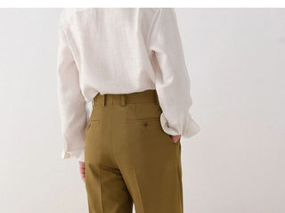 [CULTUM] Washable Relaxed Bamboo Trousers