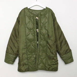 Quilted duffel down coat