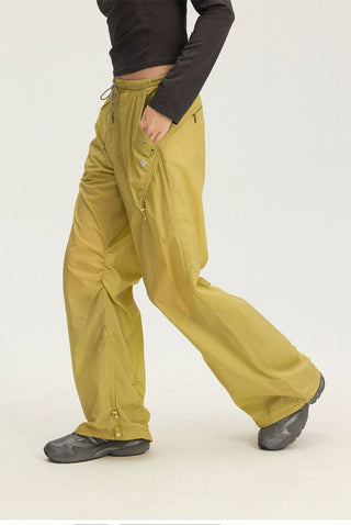 [Monterest] UPF50+ Water-Resistant Ruched Parachute Pants