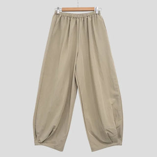 Balloon waist elastic pants