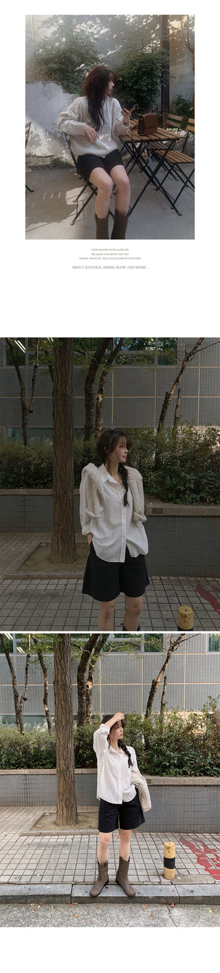 Winter Peach Fleece-Lined Half Pants - 3 Sizes