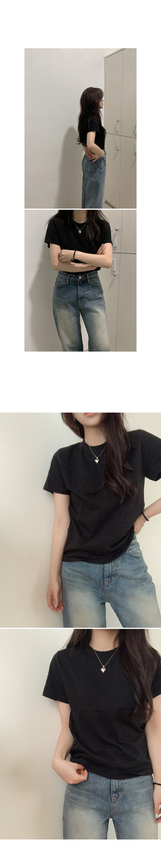 Women's plain cotton t-shirts, 7 colors