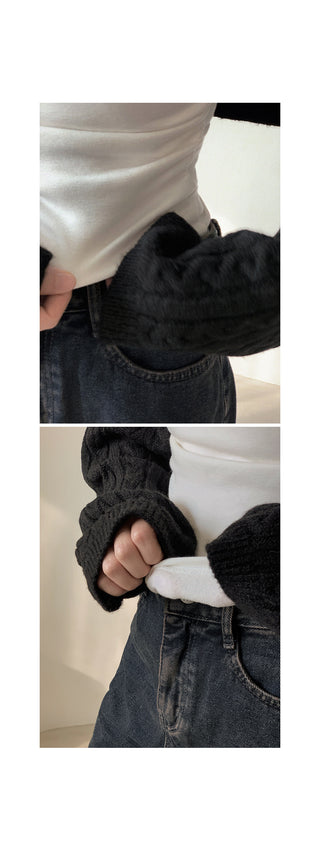 (basic/long) Fleece-lined wide-leg denim pants - 4 sizes