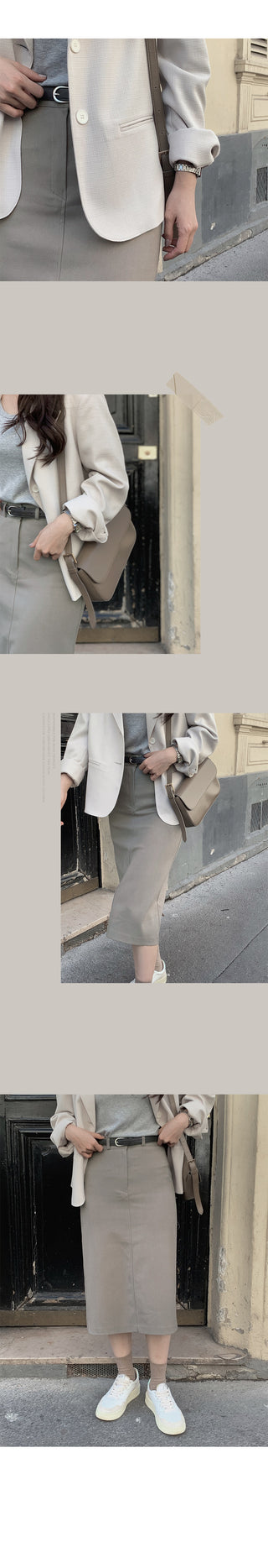 #LENTO. (Over 200,000 sold) Classic Belt (silver/gold)