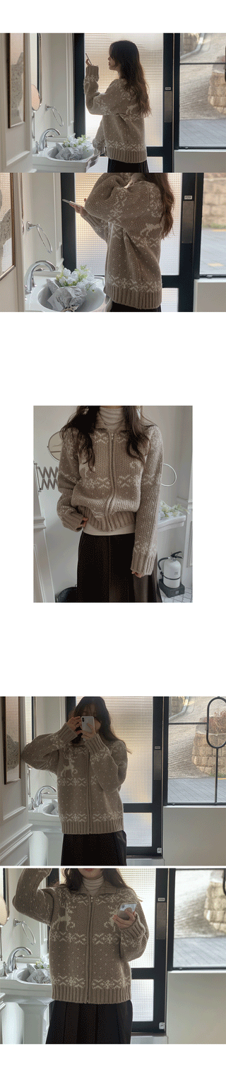 Snow knit hoodie - 2 colors