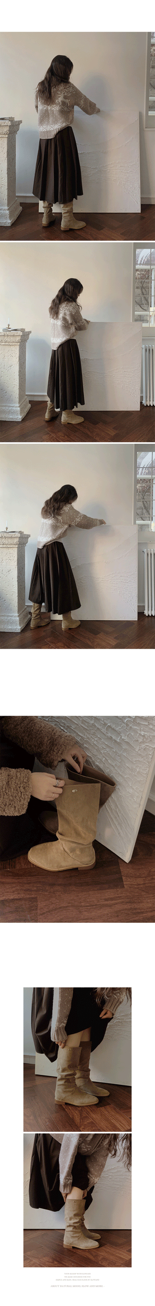 Snow knit hoodie - 2 colors