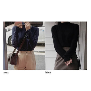 (Over 30,000 sold) Basic Turtleneck T-Shirt - 10 colors