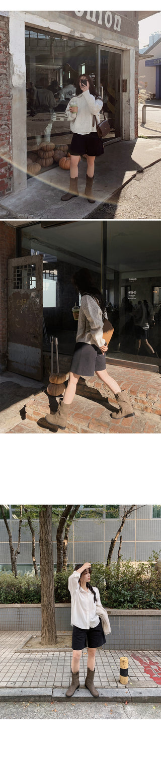 Winter Peach Fleece-Lined Half Pants - 3 Sizes