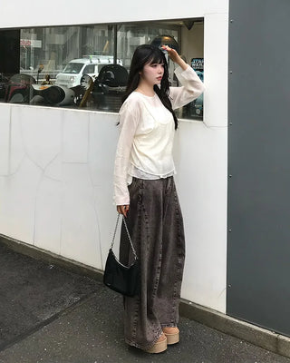 Camisole & Frill Blouse Set