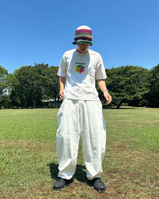 Rainbow Knit Bucket Hat