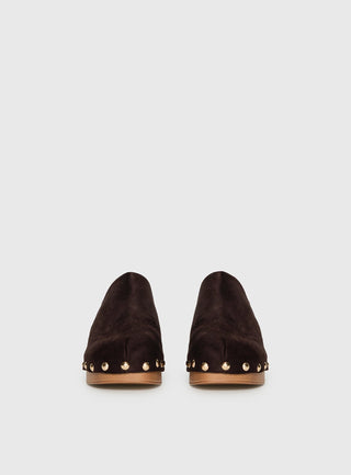 Therapy Banks Platform Clog Heels Brown