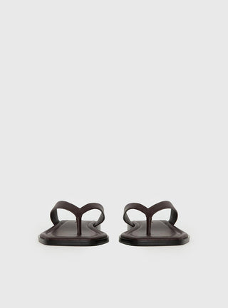 Alara Flat Thong Sandals Brown