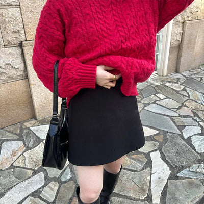 A-line mini skirt
