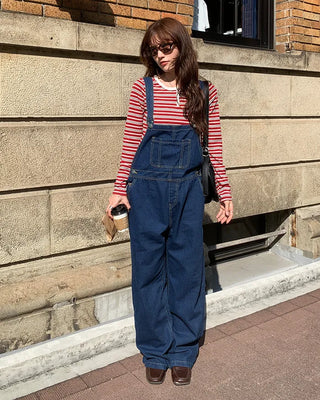 Denim overalls