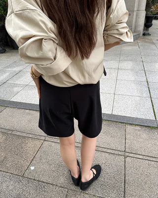 Flared Bermuda shorts