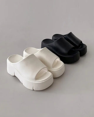 Platform Aqua Simple Slippers (2 colors)