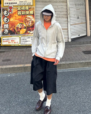 Unisex Loose Basic Zip Hoodie