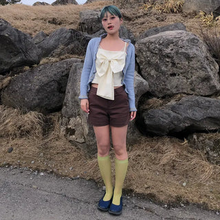 See-through knee-high socks