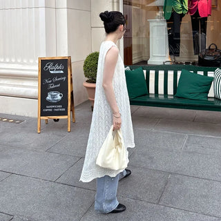 See-through long dress