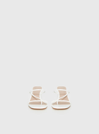 The Becka Heels White