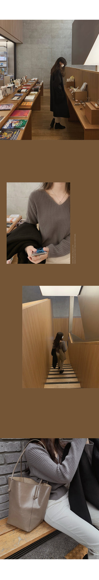 Slim cashmere ribbed knit - 4 colors