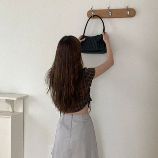 Leather shoulder bag