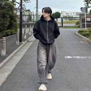 Balloon Washed Denim Pants