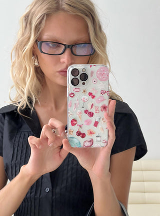 Just A Girl Iphone Case Clear  Pink