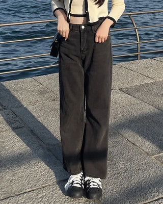 Basic straight-leg denim