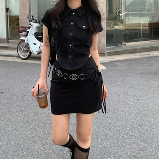 H mini skirt