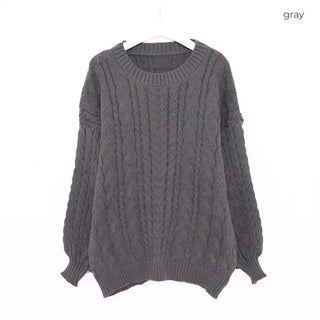 Loose-fit twisted knit