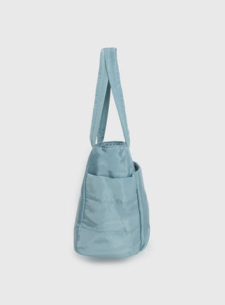Delicacy Puff Tote Bag Blue