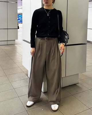 (Unisex) Pintuck Balloon Slacks