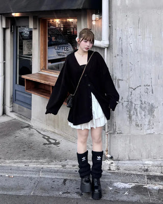 Frilled slit can-can mini skirt