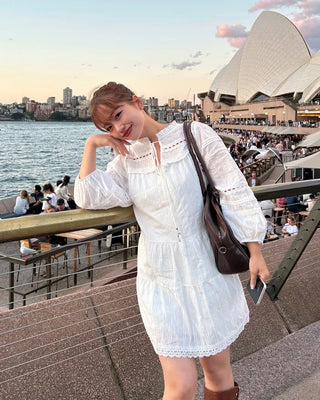 Bohemian Belt Set Flare Mini Dress