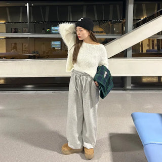 Fleece-lined jogger pants