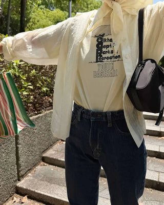 Organza Stripe Sheer Shirt