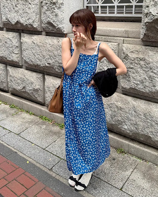 Flower Sleeveless Long Dress