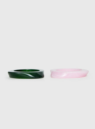 Jordann Resin Cuff Pack Pink  Green