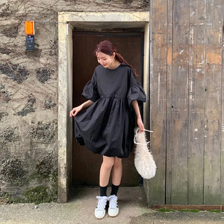 Balloon Fit Mini Dress