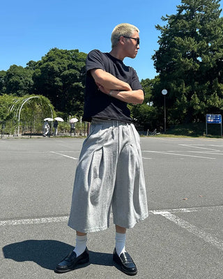 Sweat Bermuda shorts with belt loops