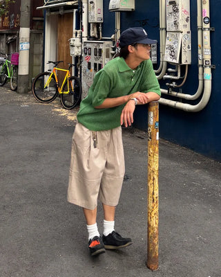 Oversized Banded Bermuda Pants