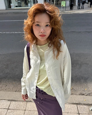 Oversized check shirt