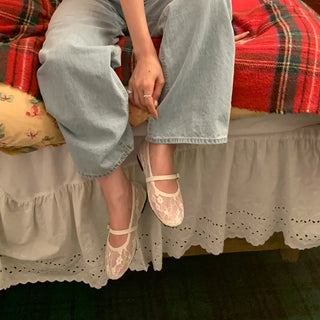 Mesh Mary Jane Shoes