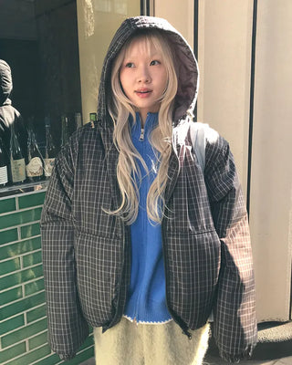 Drawstring Check Jumper