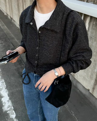 Balloon Fit Color Cardigan