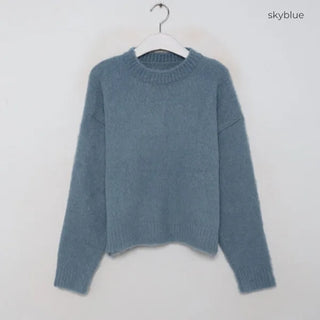Brushed texture round knit