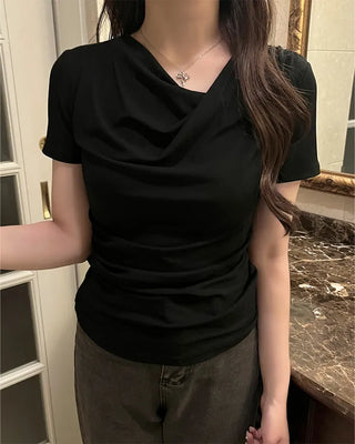 Drape Half-Sleeve T-Shirt