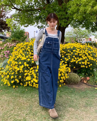 Loose-fit overalls