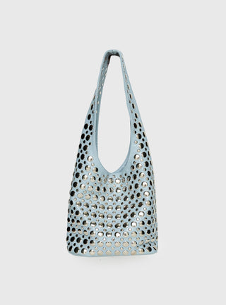 In The Crowd Shoulder Bag Blue  Silver
